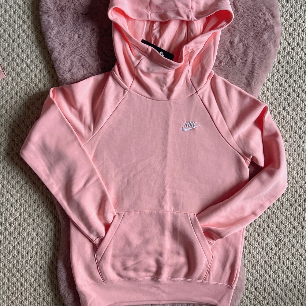 NWT XS Nike Women's Sportswear Essential Funnel-Neck Fleece Pullover Hoodie